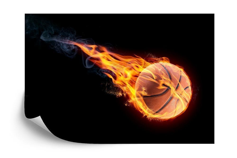 Fototapet - Fiery basketball