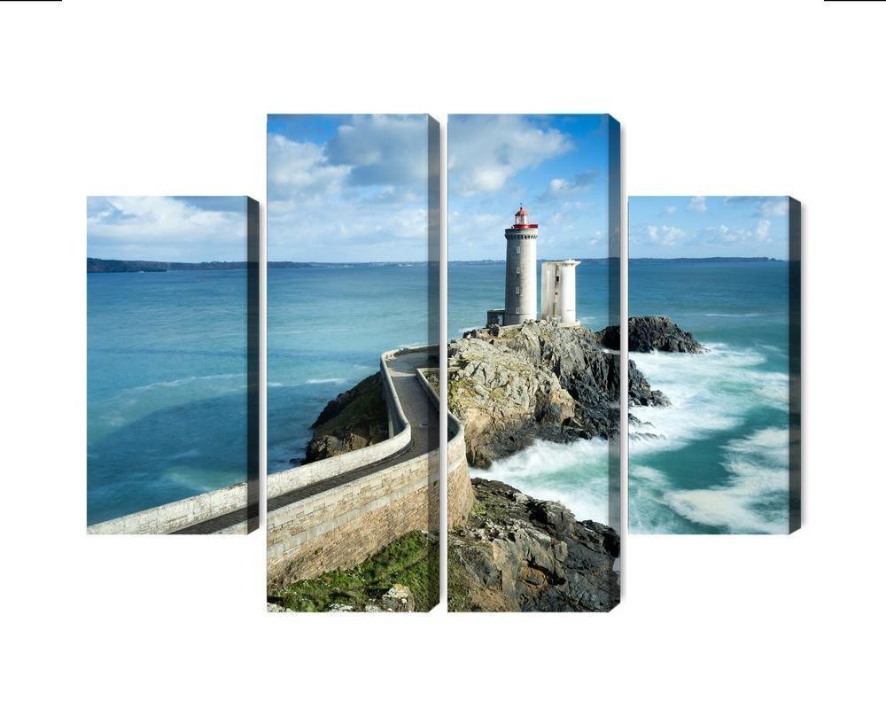 Flerdelt billede på lærred petit minou fyrtårn i frankrig