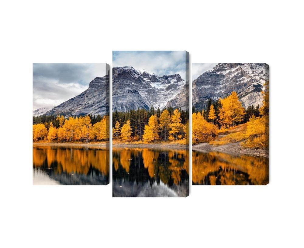 Flerdelt billede på lærred banff national park i canada