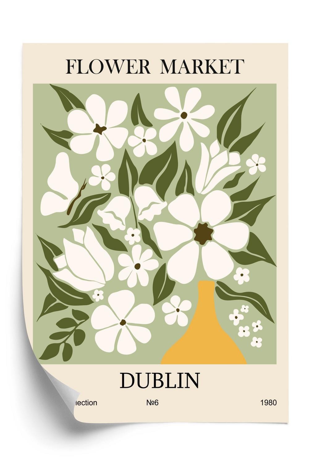 Plakat - Dublins blomstermarked