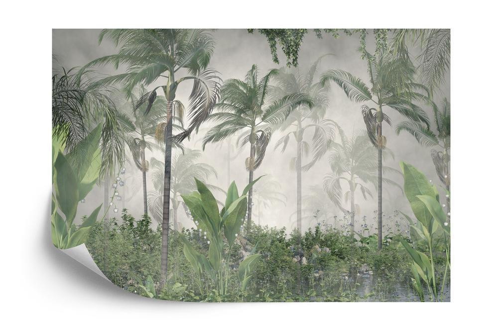 Fototapet tropical trees and leaves for digital printing wallpaper