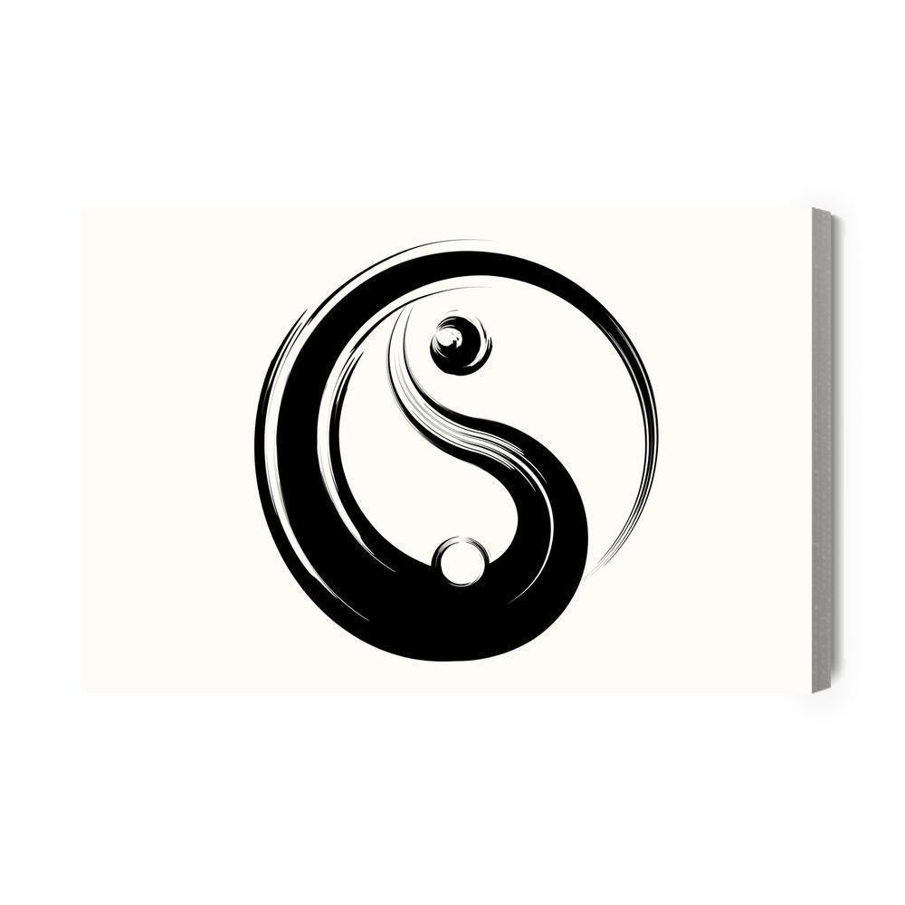 Lærred - Yin yang symbol