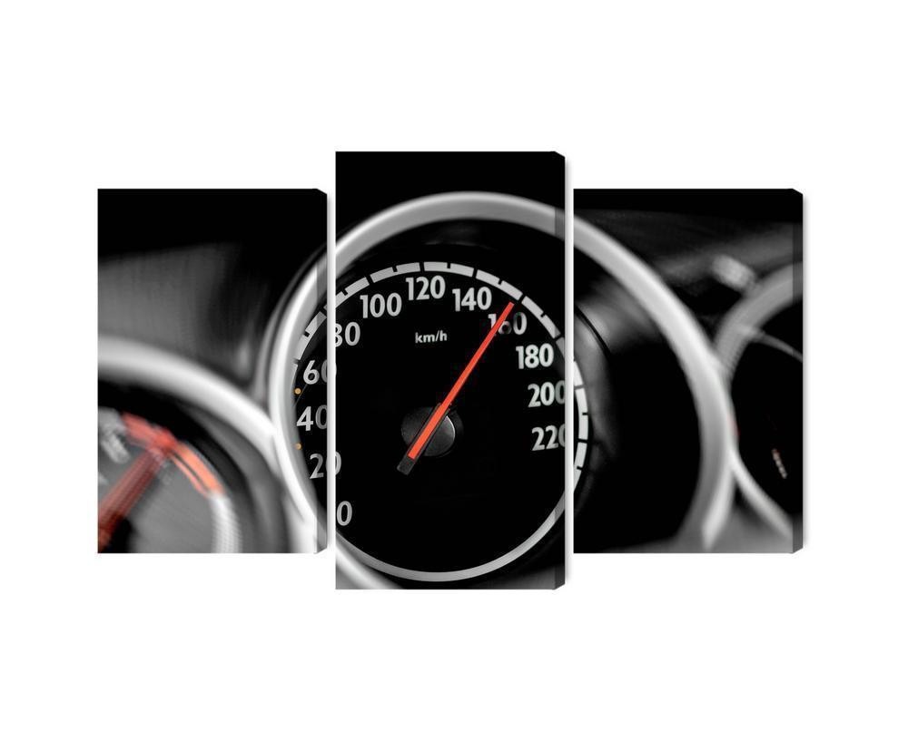 Flerdelt lærred bilens speedometer