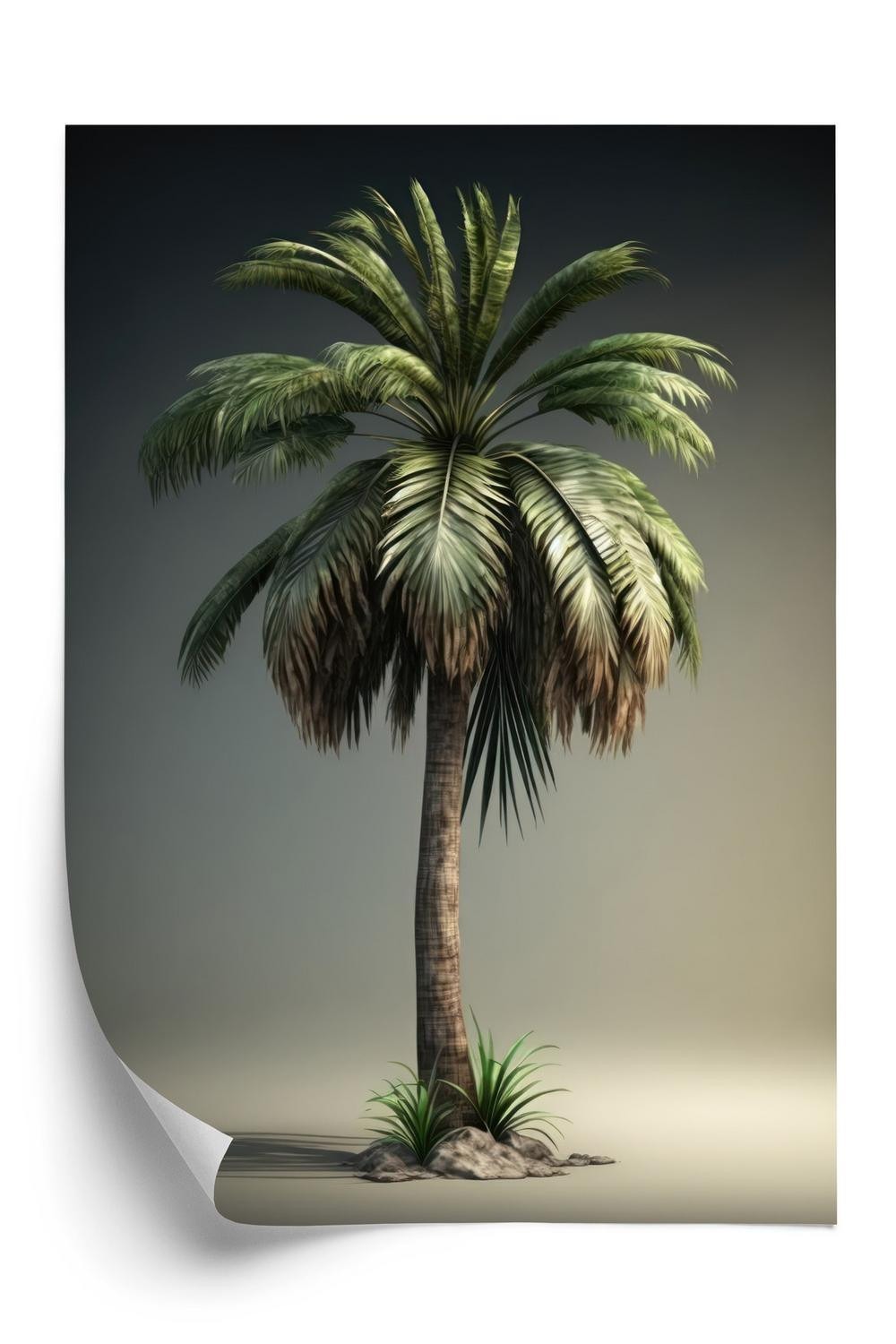 Plakat - Grøn palme