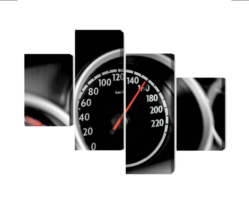 Flerdelt lærred bilens speedometer