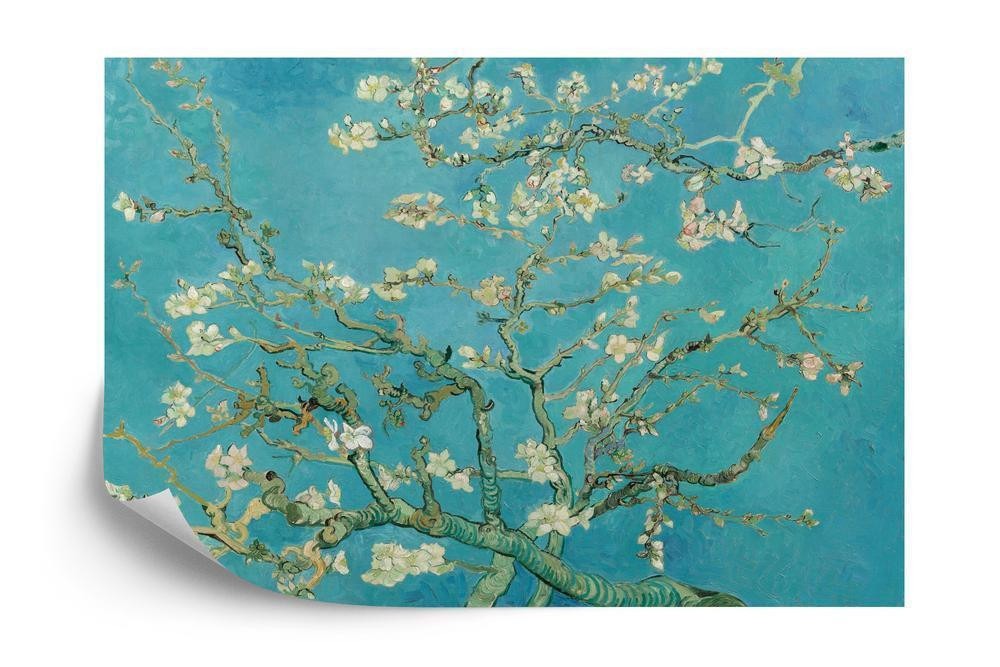 Fototapet - Van gogh blomstrer i turkis