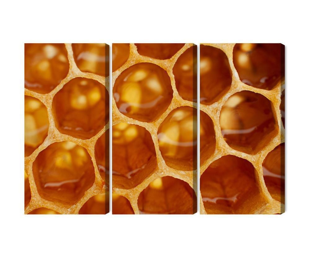 Flerdelt lærred honeycomb i makro skala