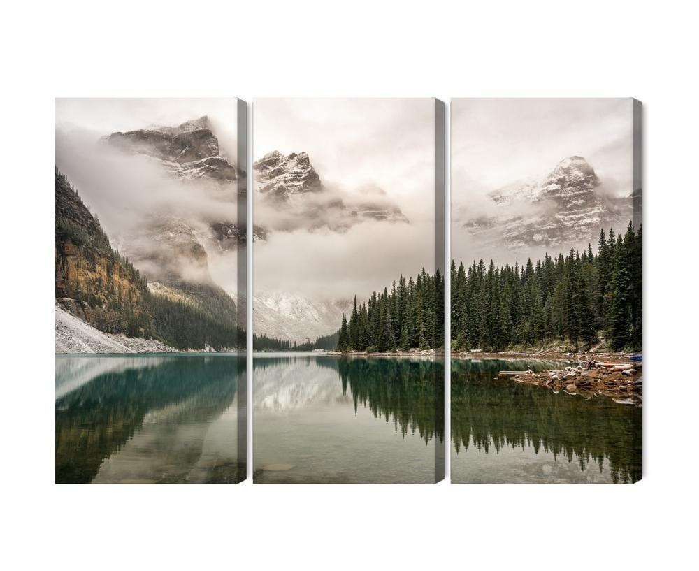 Flerdelt lærred moraine lake i banff national park canada