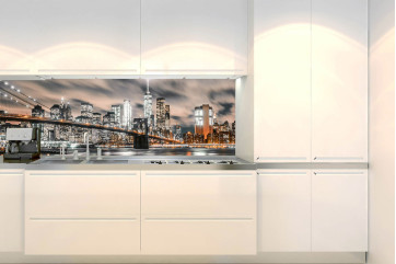  Backsplash PVC folie til køkken færdigt resultat