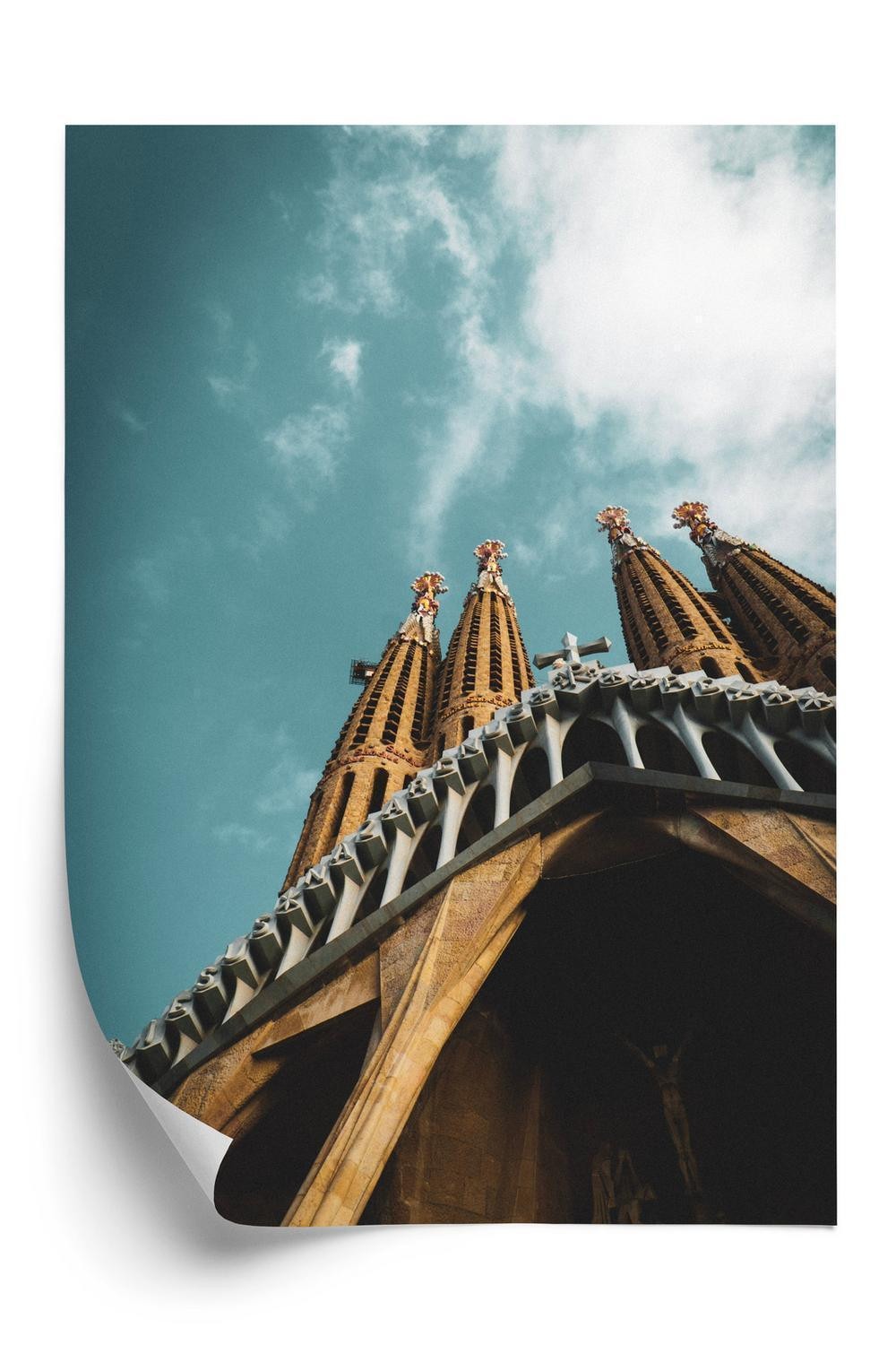 Plakat - La sagrada familia-Kirken i barcelona