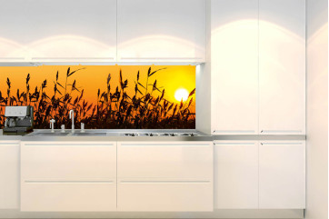  Backsplash PVC folie til køkken færdigt resultat