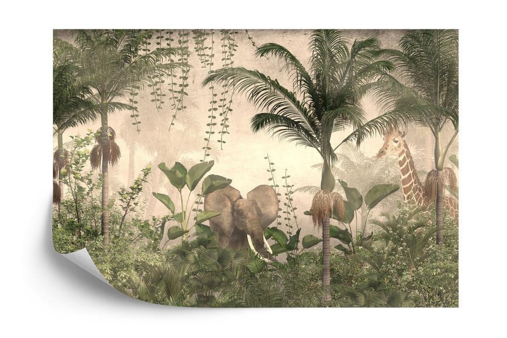 Fototapet tropical trees and leaves for digital printing wallpaper custom design wallpaper - 3D