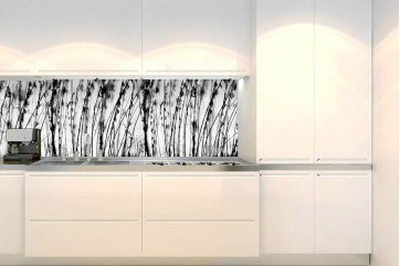  Backsplash PVC folie til køkken færdigt resultat