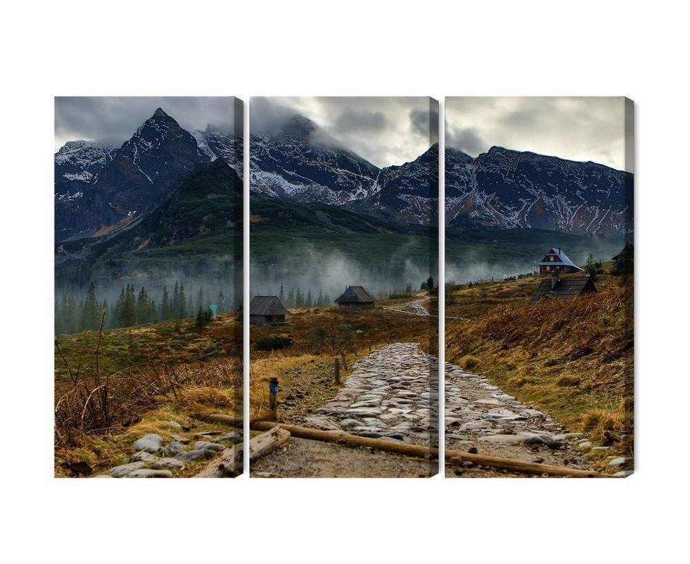 Flerdelt billede på lærred tatrzaska hala gsienicowa 3D
