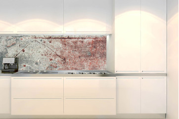  Backsplash PVC folie til køkken færdigt resultat
