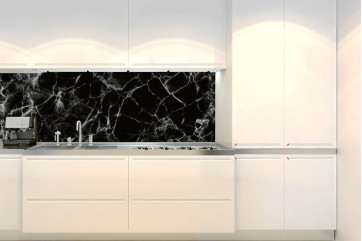  Backsplash PVC folie til køkken færdigt resultat