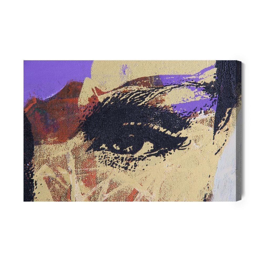 Lærred - Et abstrakt maleri af et ansigt