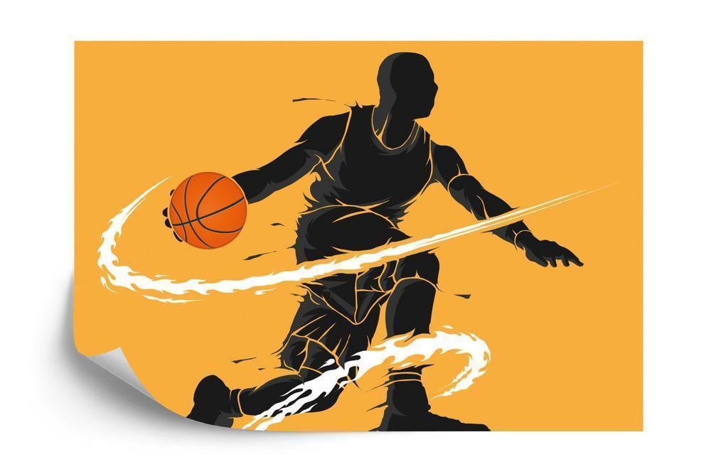 Fototapet - Driblende basketballspiller