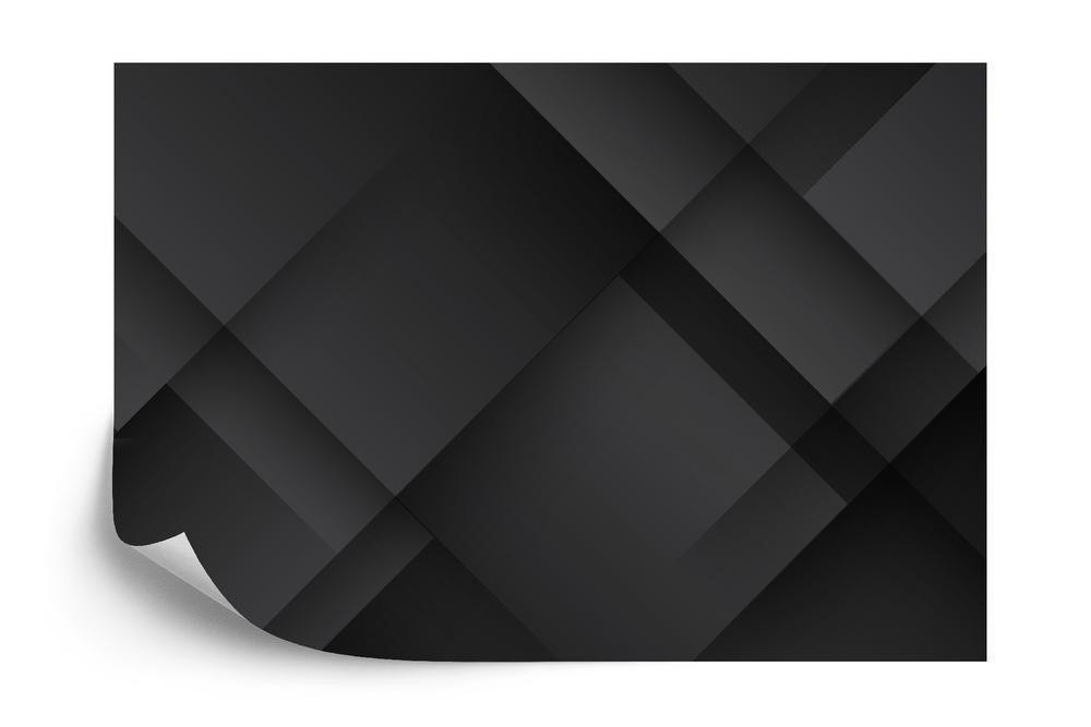 Fototapet - Abstract black background. abstract graphic design banner pattern background template.
