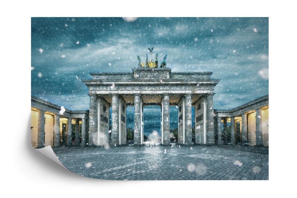 Fototapet - Brandenburger tor om vinteren