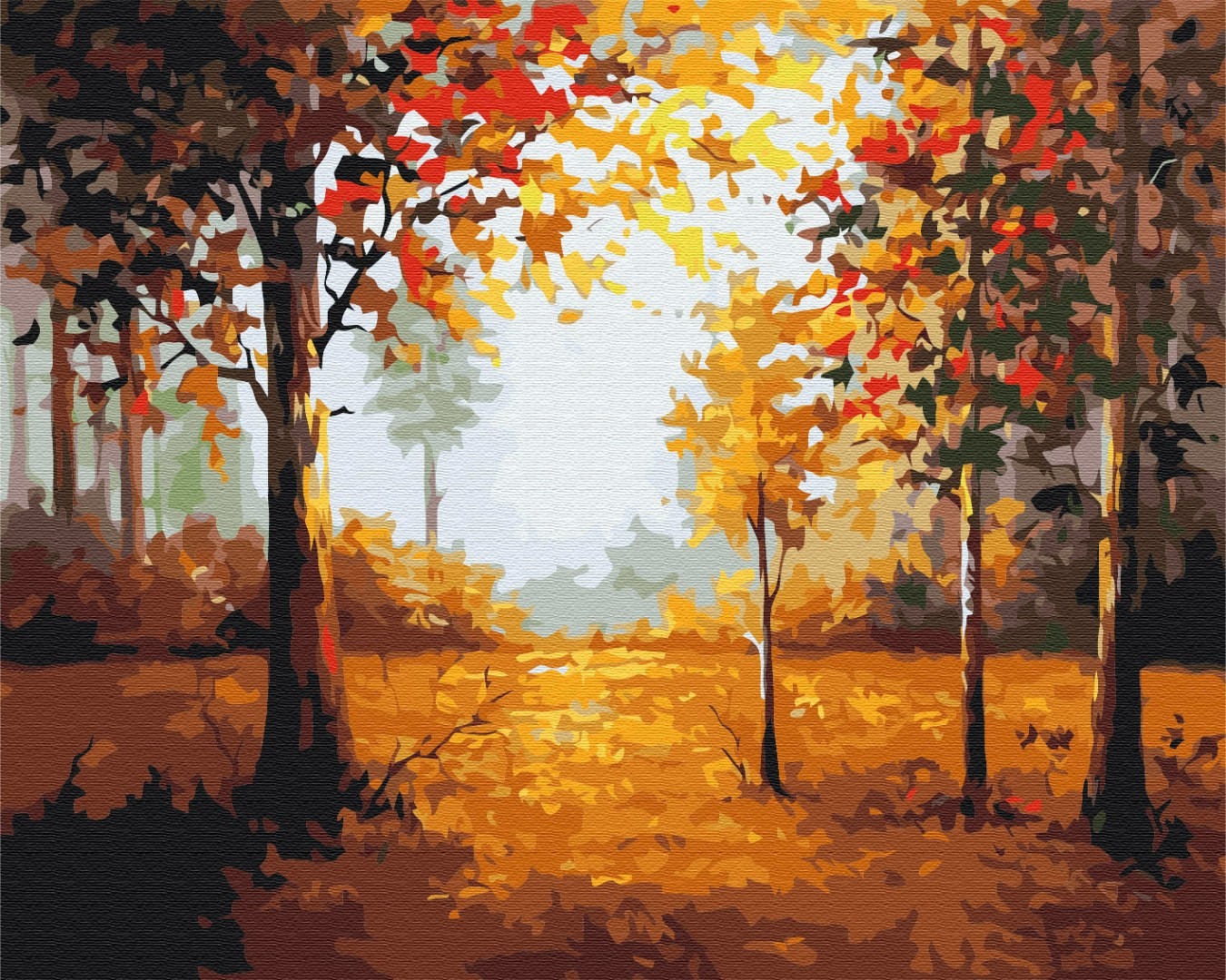 Mal efter tal - Autumn corner
