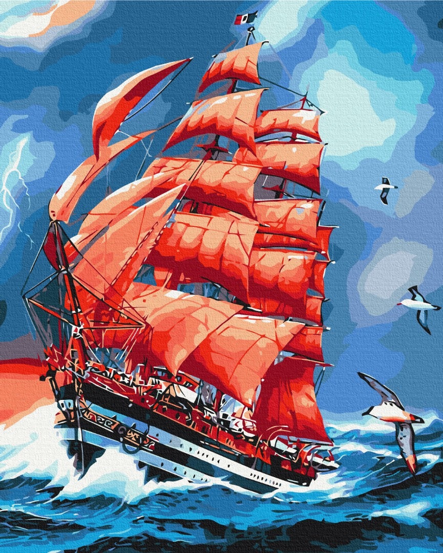 Mal efter tal - Purple sails