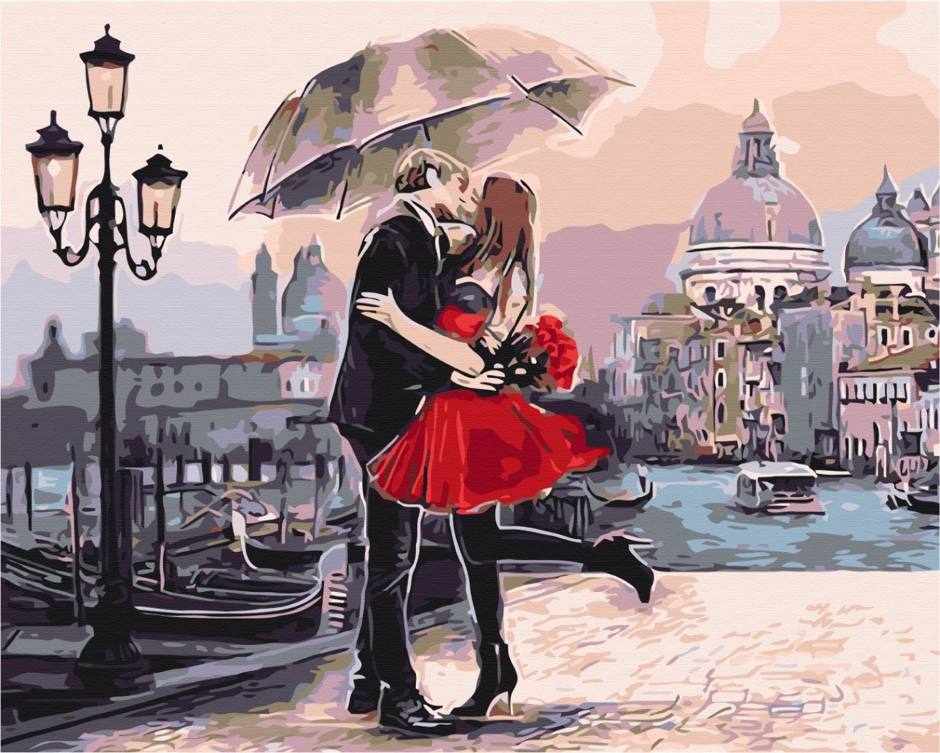 Mal efter tal - Couple in Venice