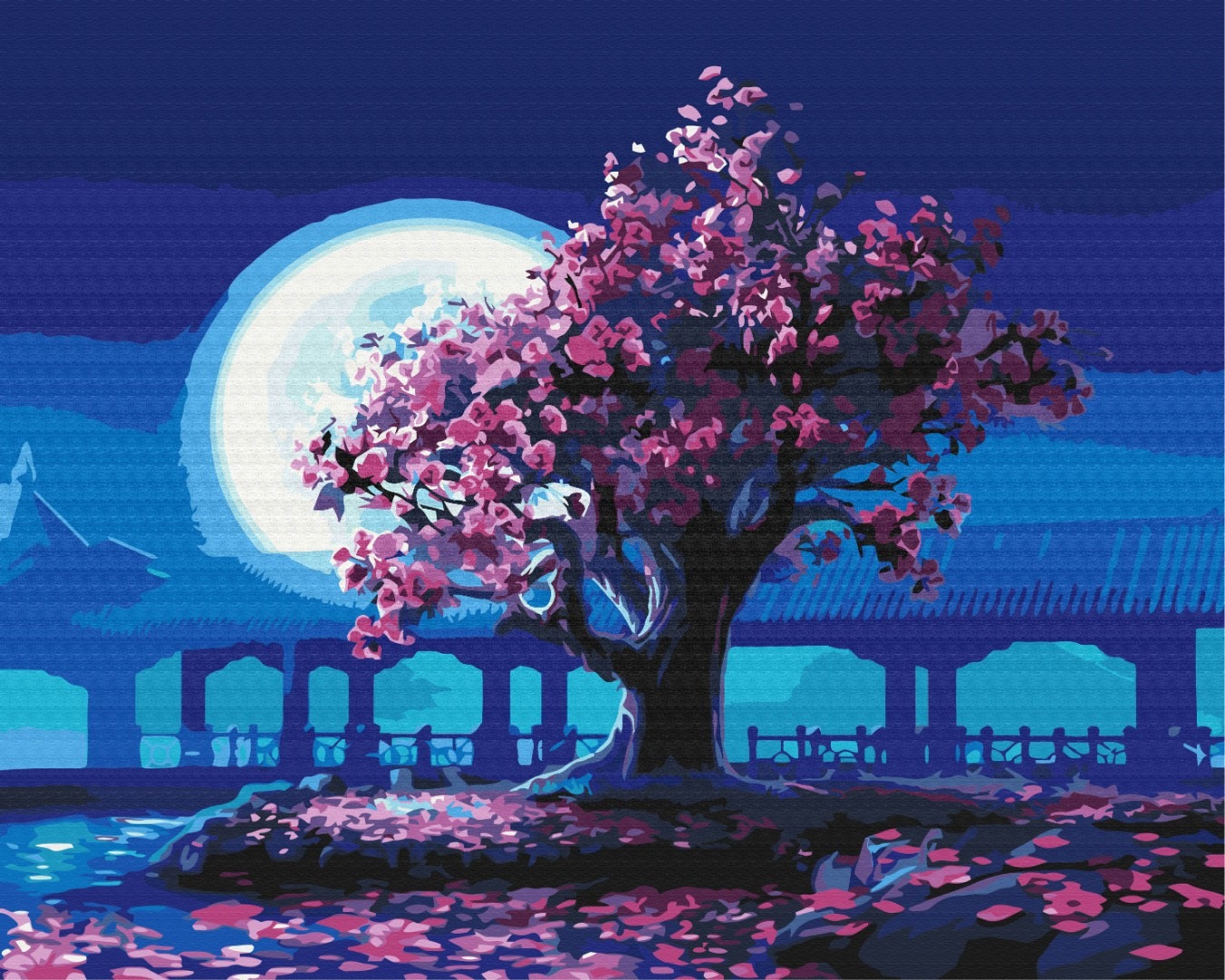 Mal efter tal - Sakura in the moonlight