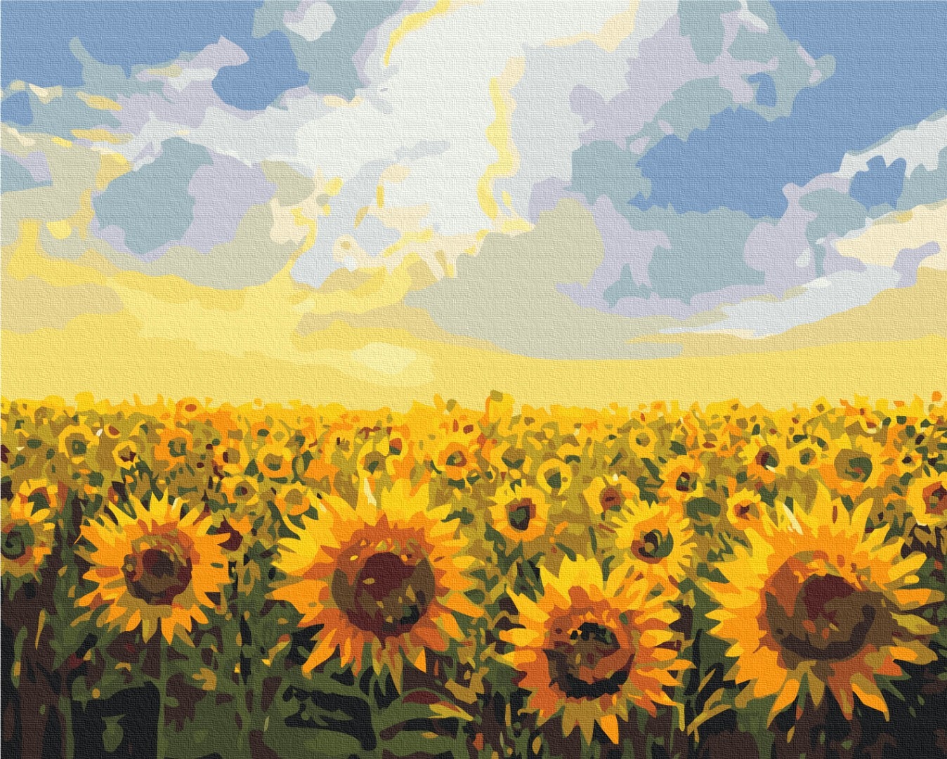 Mal efter tal - Sunflower field