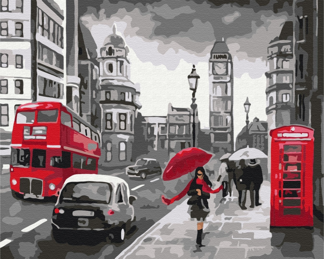 Mal efter tal - Rainy London