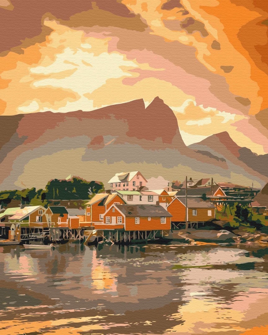 Mal efter tal - Cozy sunset in Norway