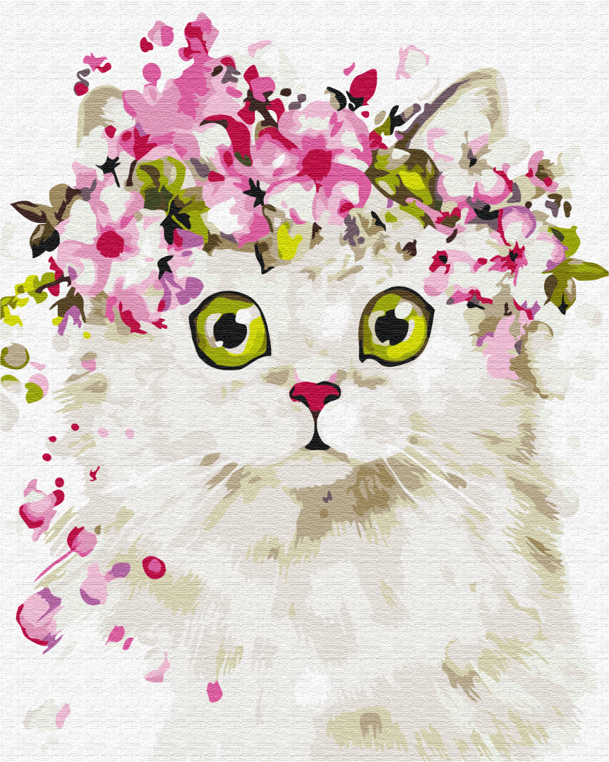Mal efter tal - Surprised kitty