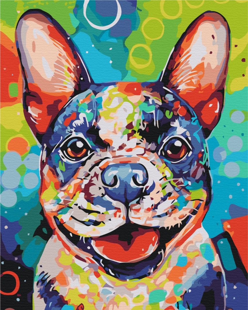Mal efter tal - Bright dog