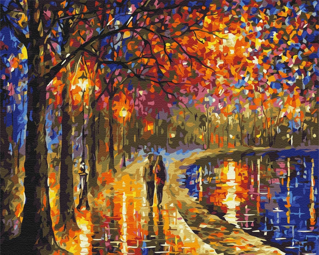 Mal efter tal - Walk in a bright park