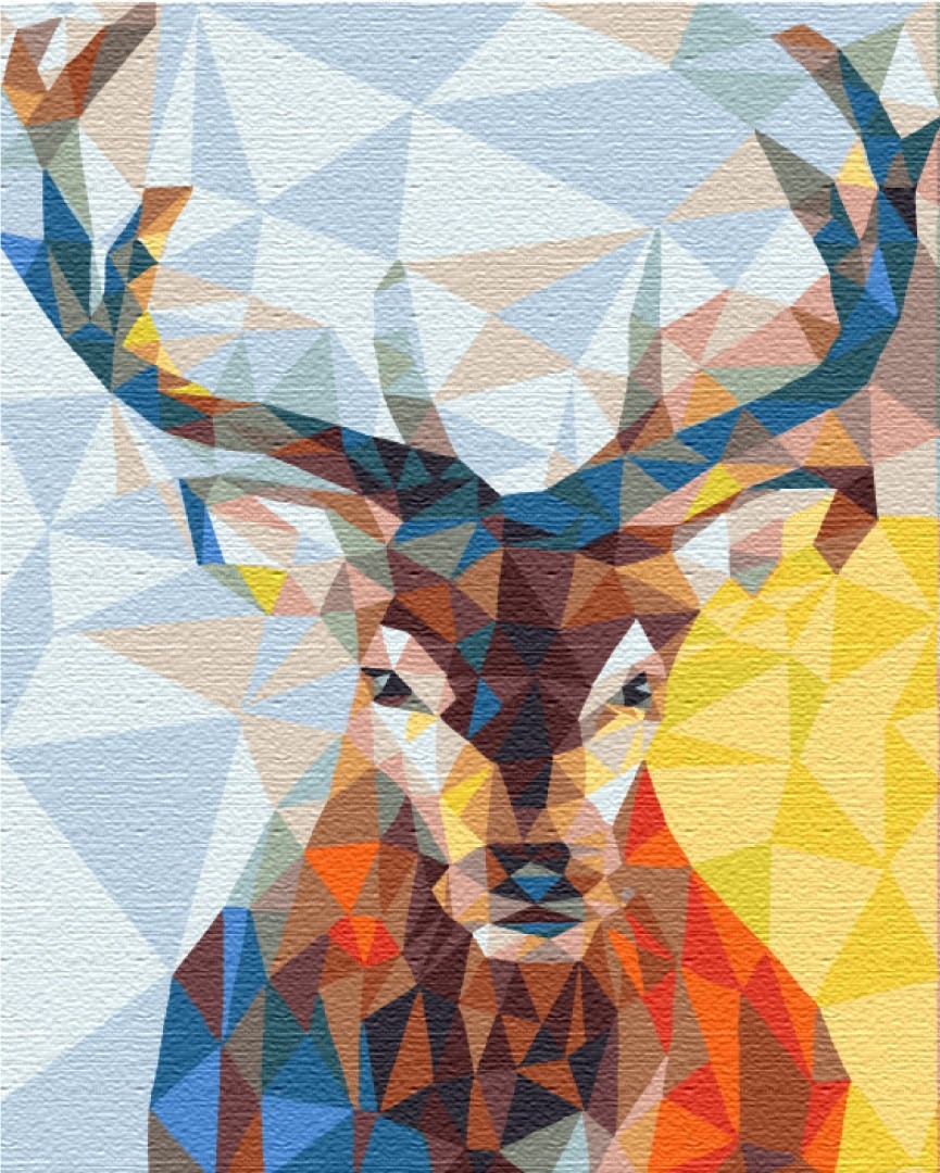 Mal efter tal - Deer in a kaleidoscope