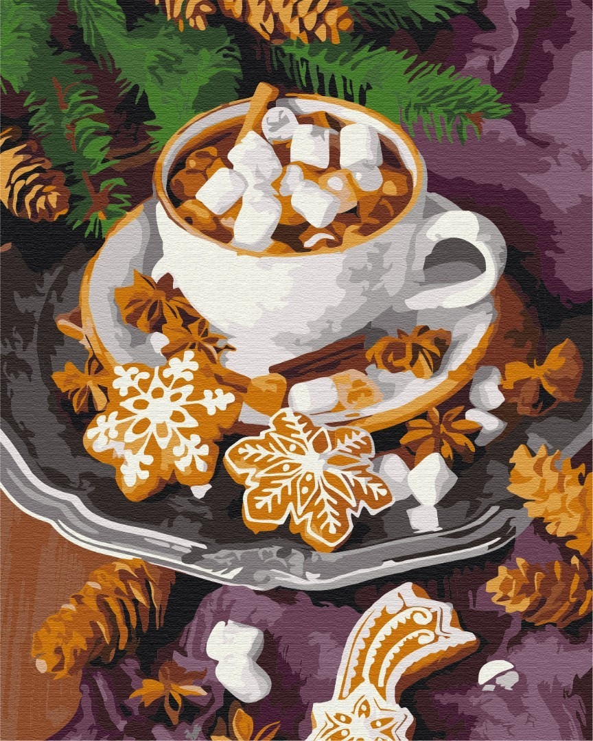 Mal efter tal - Spicy cocoa with snow