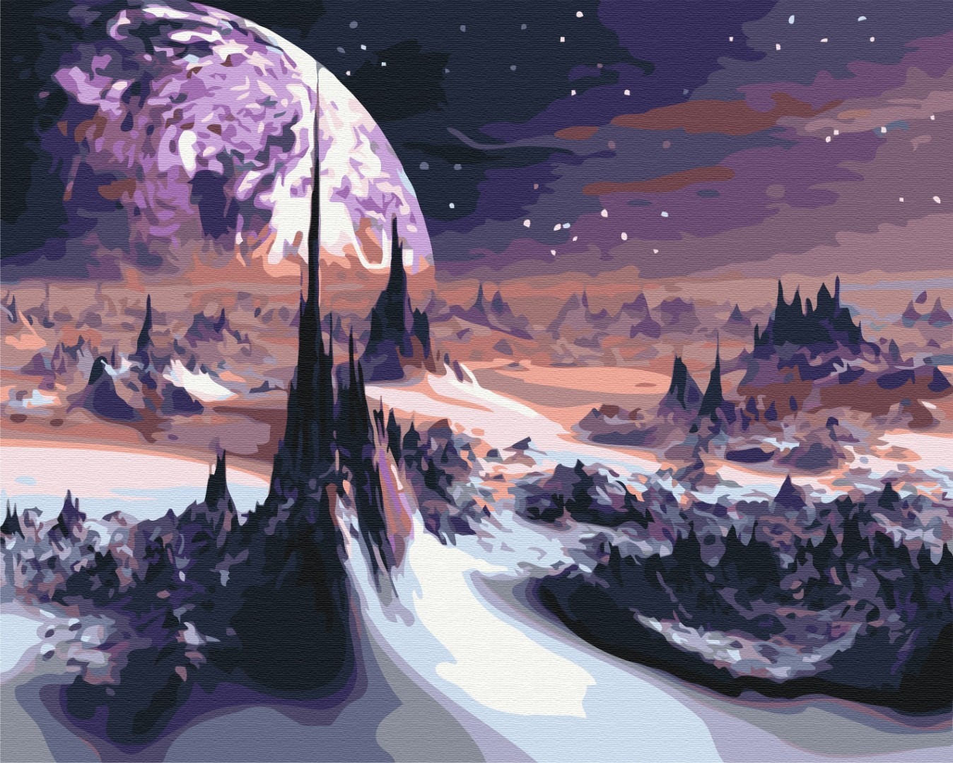 Mal efter tal - Space landscapes