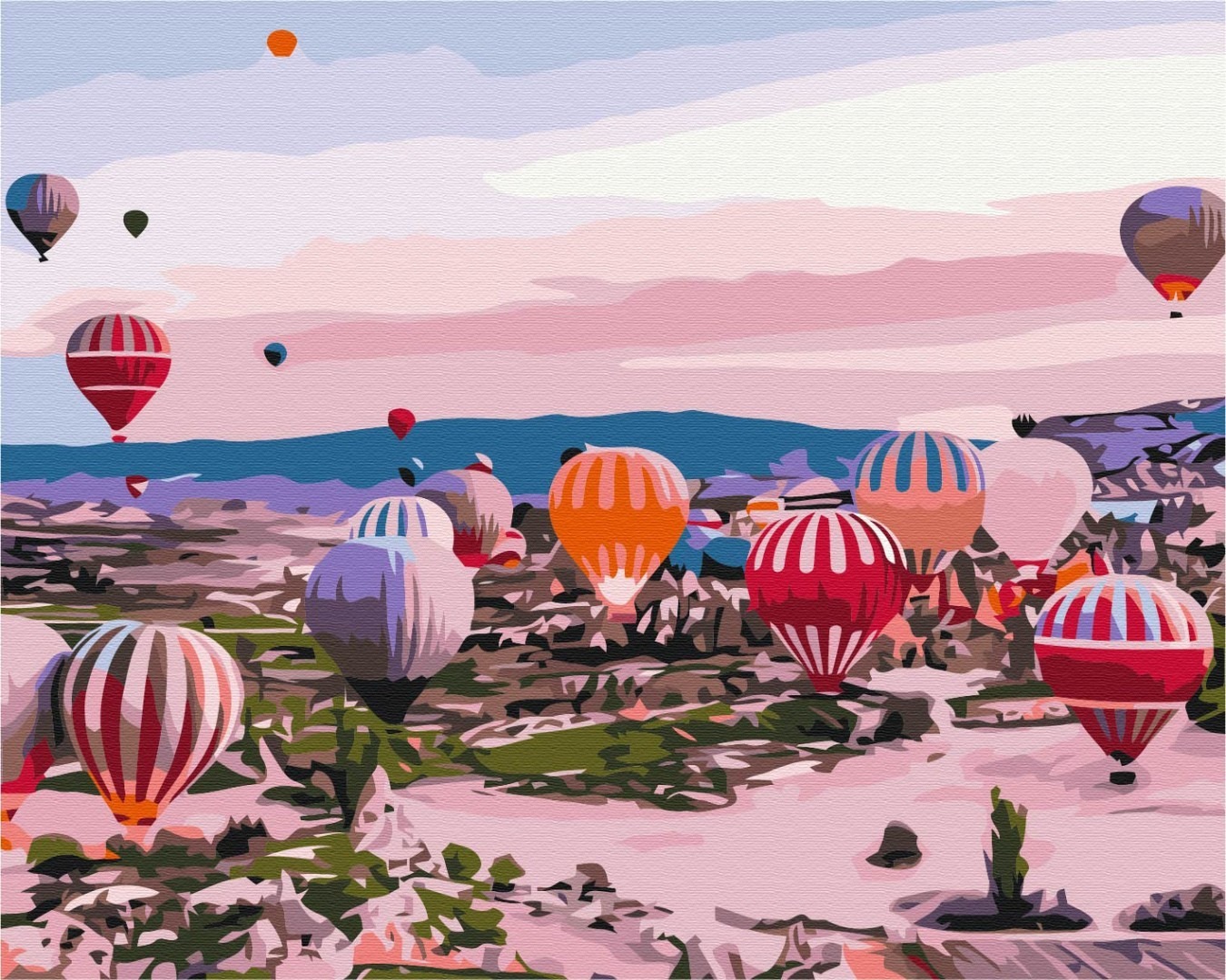 Mal efter tal - Cappadocia at dawn