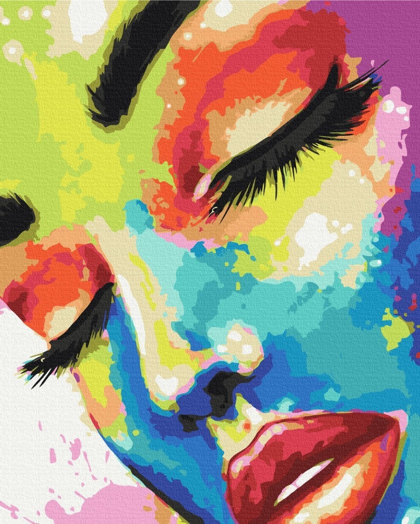 Mal efter tal - Woman in colors