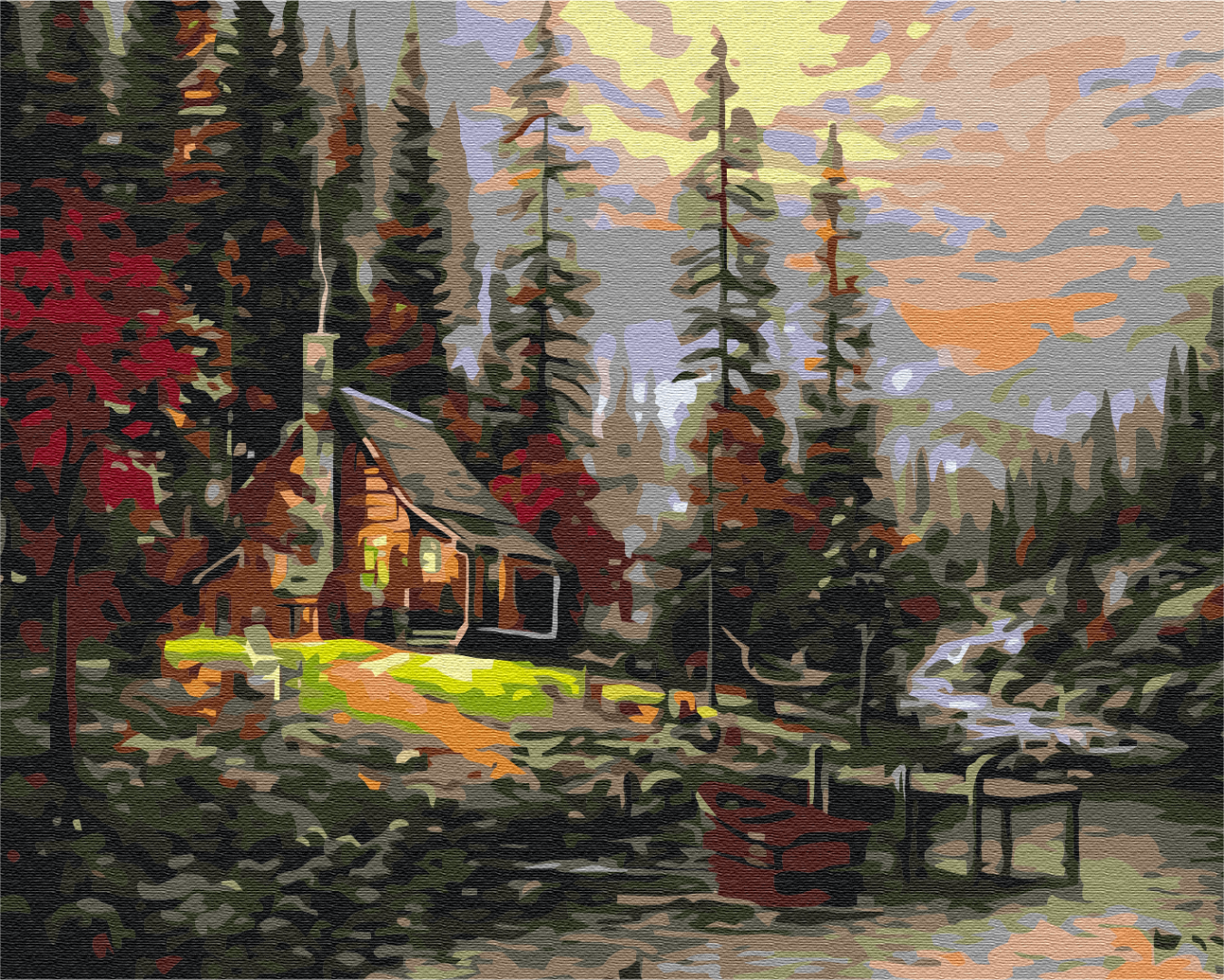 Mal efter tal - House in the woods