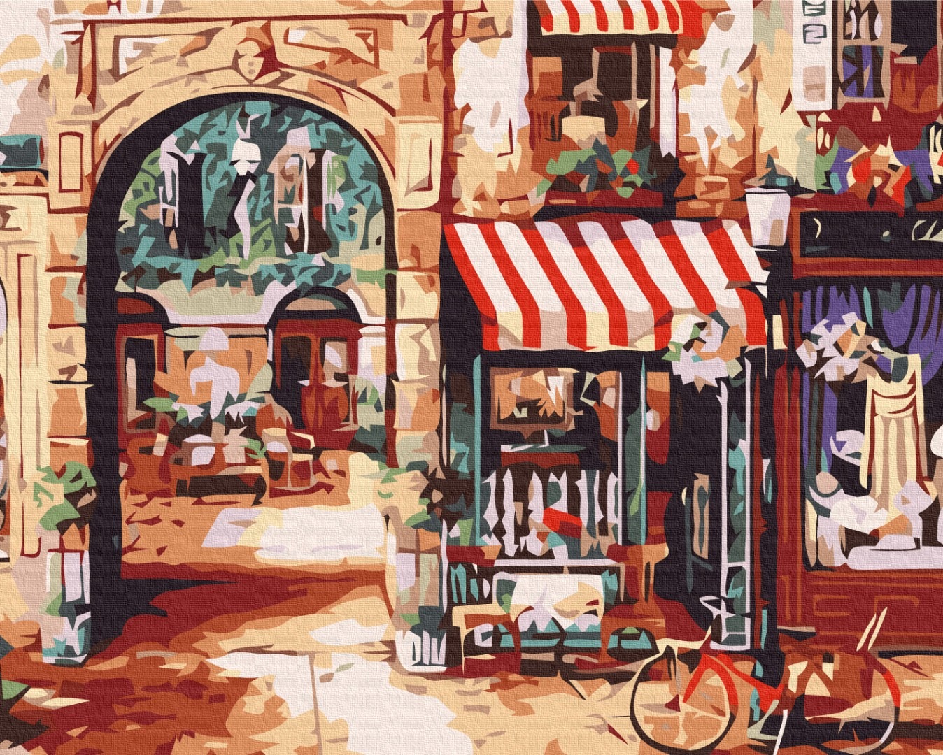 Mal efter tal - Parisian street