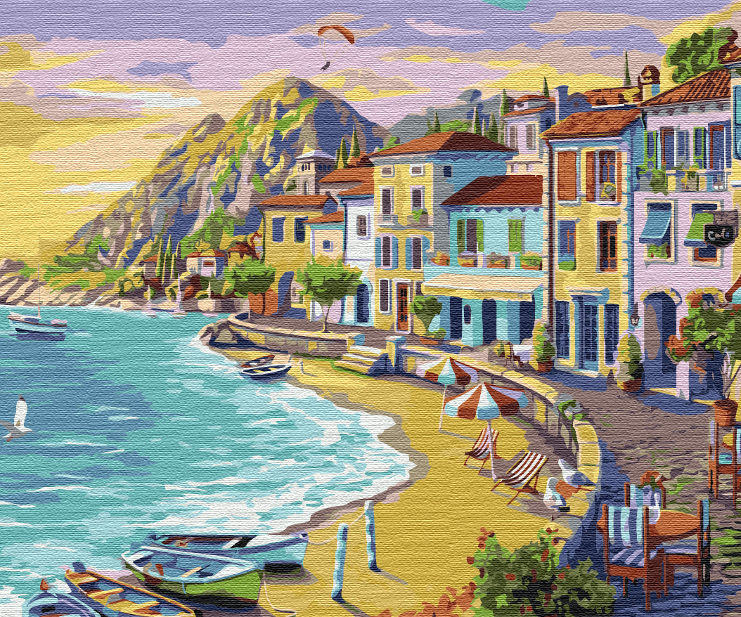 Mal efter tal - Seaside town