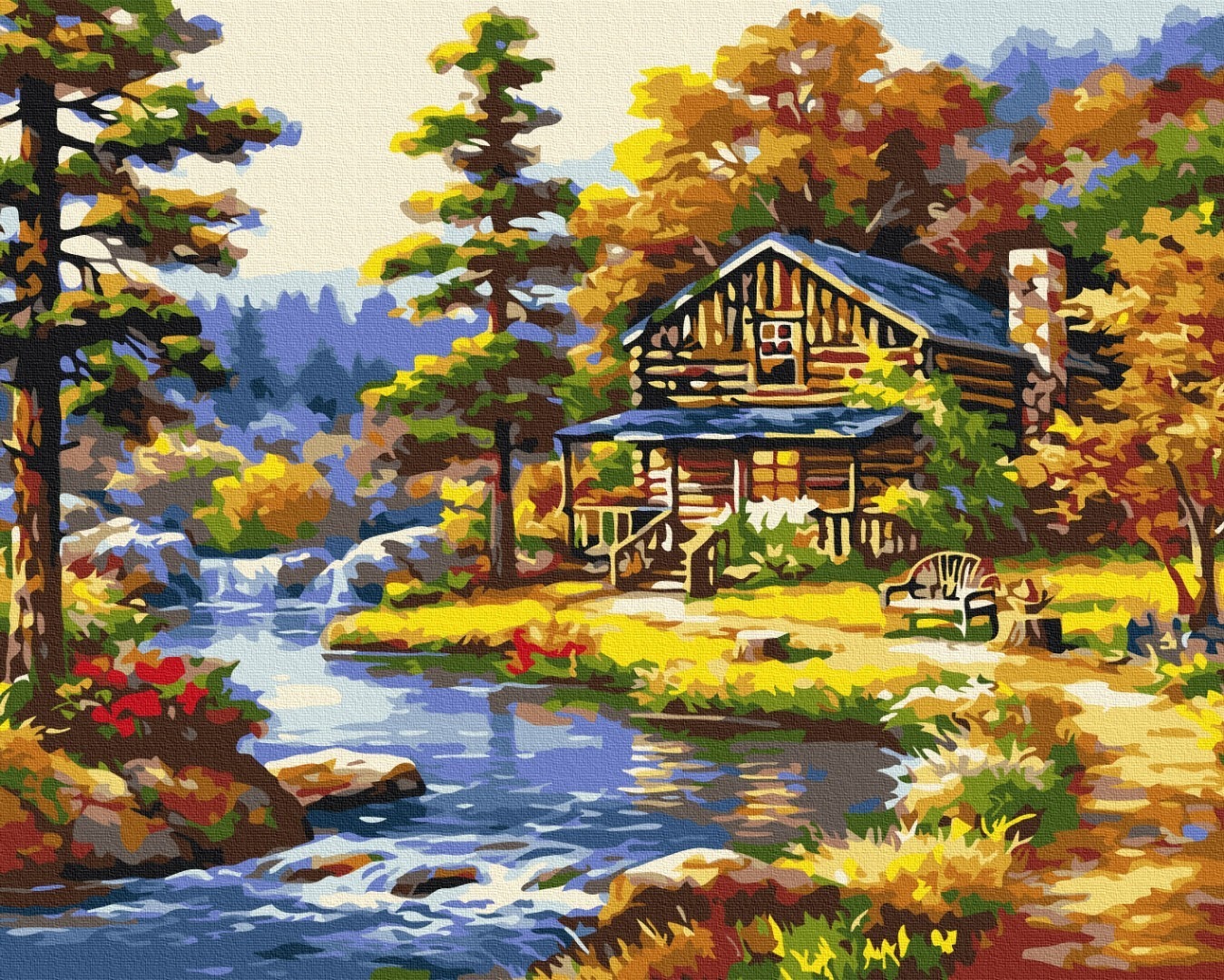 Mal efter tal - House by the lake