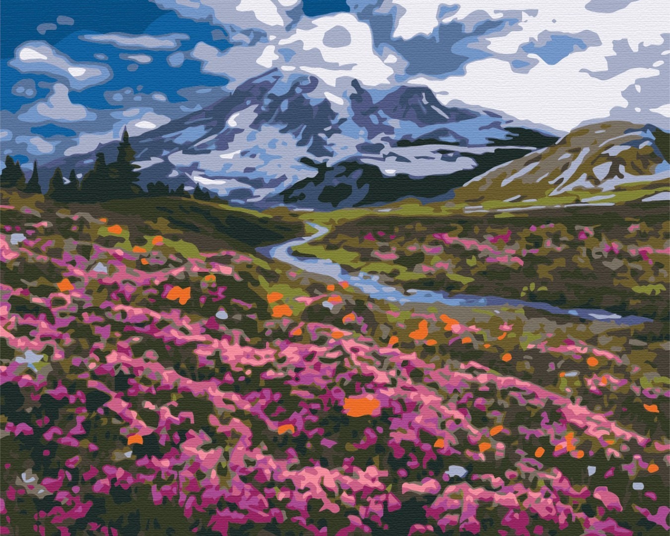 Mal efter tal - Alpine meadow