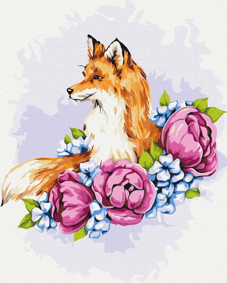 Mal efter tal - Flower fox © Anna Kulyk