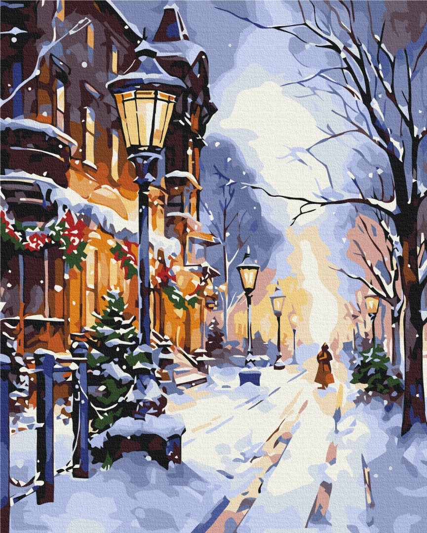 Mal efter tal - Glow of lanterns in winter