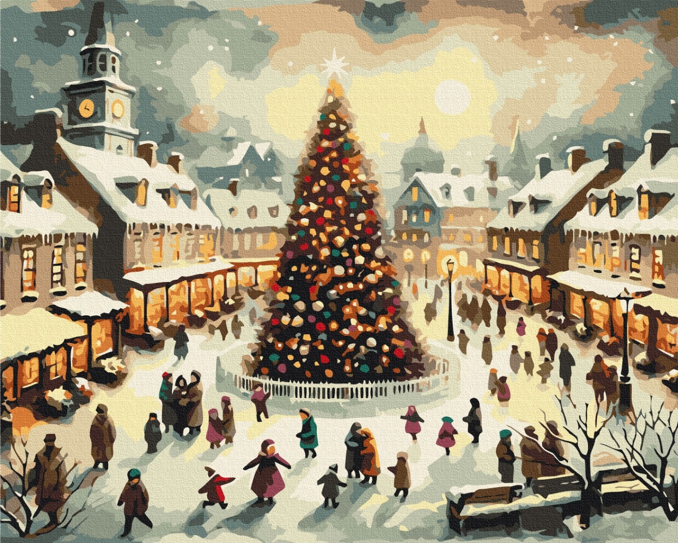 Mal efter tal - By the main Christmas tree