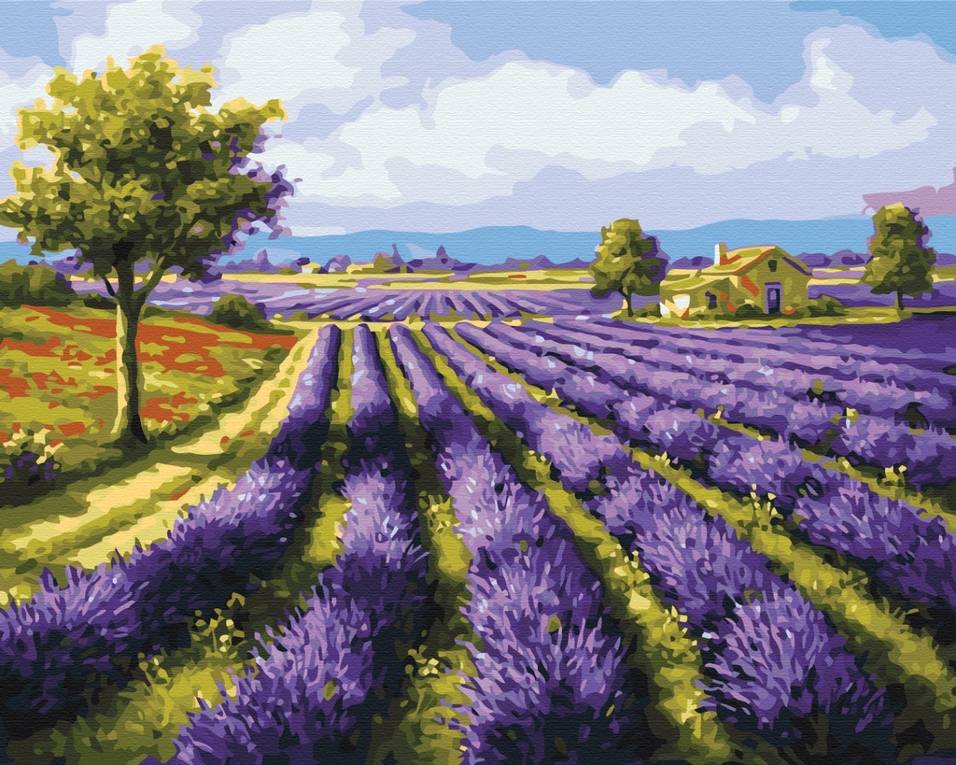 Mal efter tal - Lavender fields