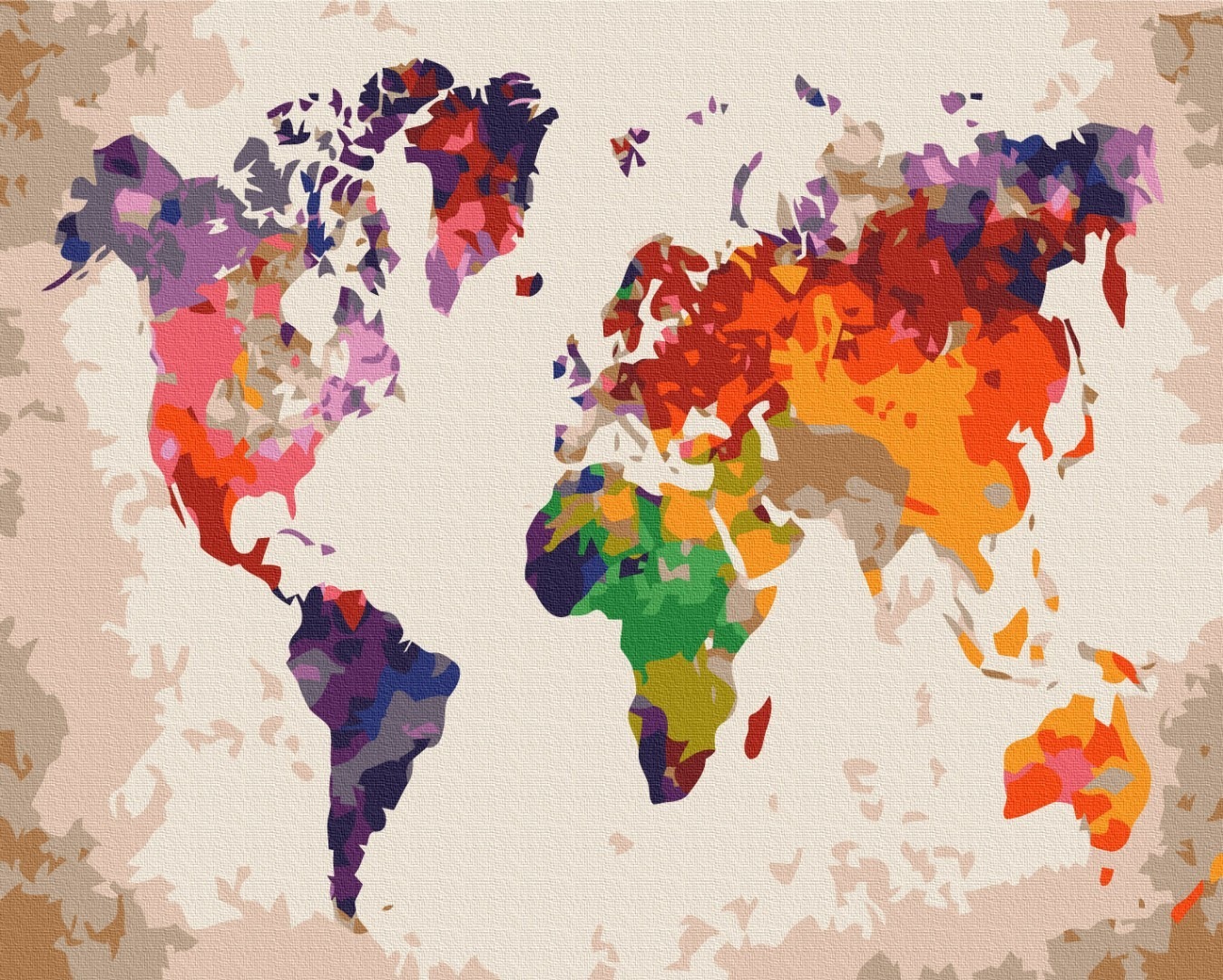 Mal efter tal - Color map