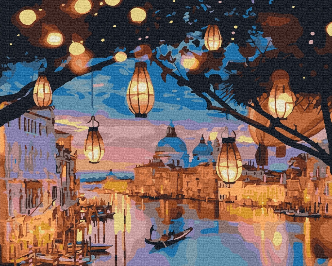 Mal efter tal - Night lights of Venice